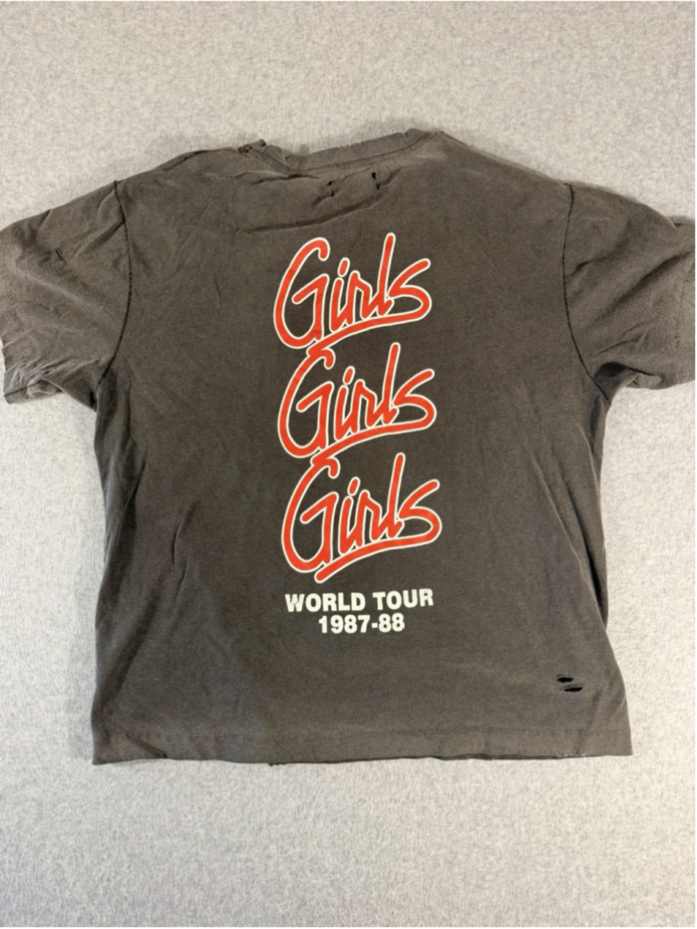 Motley Crue Girls Girls Girls T Shirt Medium Distressed Band Tee - Picture 3 of 10